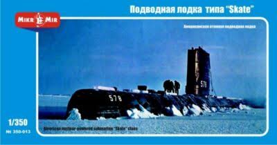 1:350 AMERICAN NUCLEAR-POWERED SUBMARINE "SKATE" CLASS