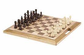 CHESS, CHECKERS & BACKGAMMON- DELUXE WOODEN SET