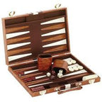 BACKGAMMON - Vinyl Brown & White, MEDIUM SIZE
