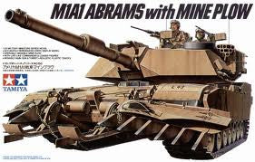 1:35 M1A1 ABRAMS W/MINE PLOW