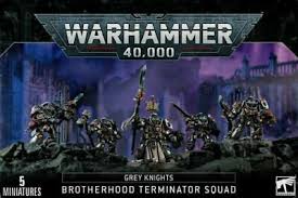 WARHAMMER 40K GREY KNIGHTS BROTHERHOOD TERMINATOR SQUAD