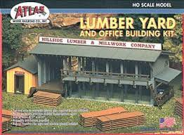 HO LUMBER YARD AND OFFICE BUILDIING - KIT