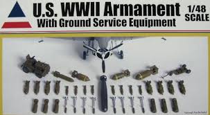 1:48 U.S. WWII ARMAMENT WITH GROUND SERVICE EQUIPMENT