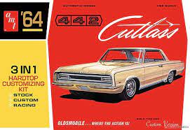 1:25 '64 442 CUTLASS 3 IN 1 HARDTOP CUSTOMIZING KIT