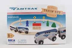 AMTRAK 20 PIECE WOODEN TRAIN SET