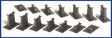 14 PIECE EX TRACK PIER SET
