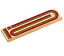 2-TRACK COLORED CRIBBAGE  BOARD
