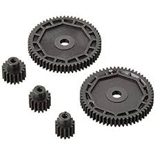 PINION & SPUR GEAR SET: 1:18 4WD ALL