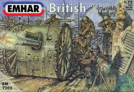 1:72 BRITISH WWI ARTILLERY W/18 PDR GUN