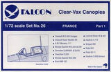 1:72 CLEAR-VAX CANOPIES FRANCE PART 1