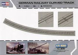 1:72 GERMAN RAILWAY CURVED TRACK