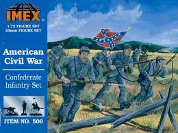1:72 CONFEDERATE INFANTRY SET