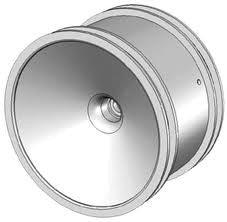 2.8 DISH CHROME SILVER FRONT JATO