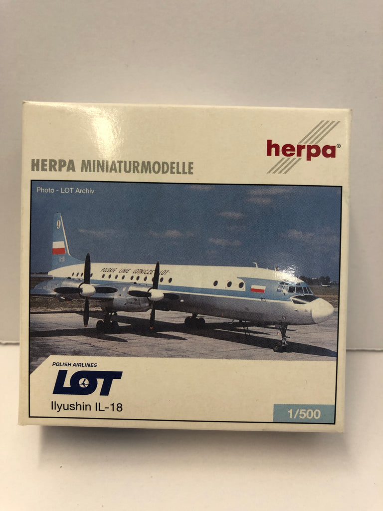 1:500 LOT POLISH AIRLINES ILYUSHIN IL-18