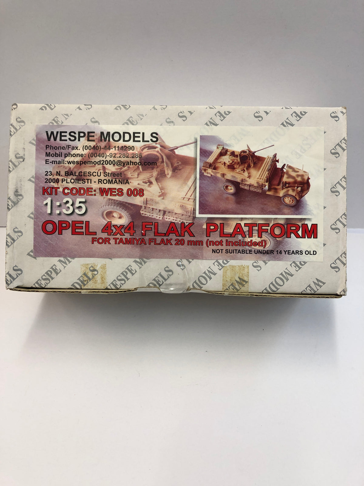 1:35 OPEL 4X4 FLAK PLATFORM FOR TAMIYA FLAK 20 MM