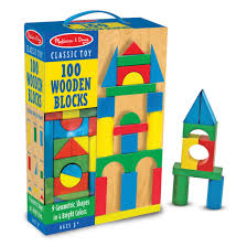 100 WOOD BLOCKS (COLORED)