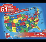 USA FLOOR PUZZLE (51PC)