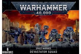 WARHAMMER 40K SPACE MARINE DEVASTATOR SQUAD