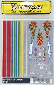 STRIPE & FLAME DECAL