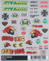 OFF-ROAD DRY TRANSFER DECALS