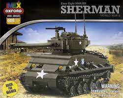 BRICK FOR MANIA: EASY EIGHT M4A3E8 SHERMAN TANK (608PCS)