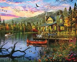 SUNSET CABIN (500PC)